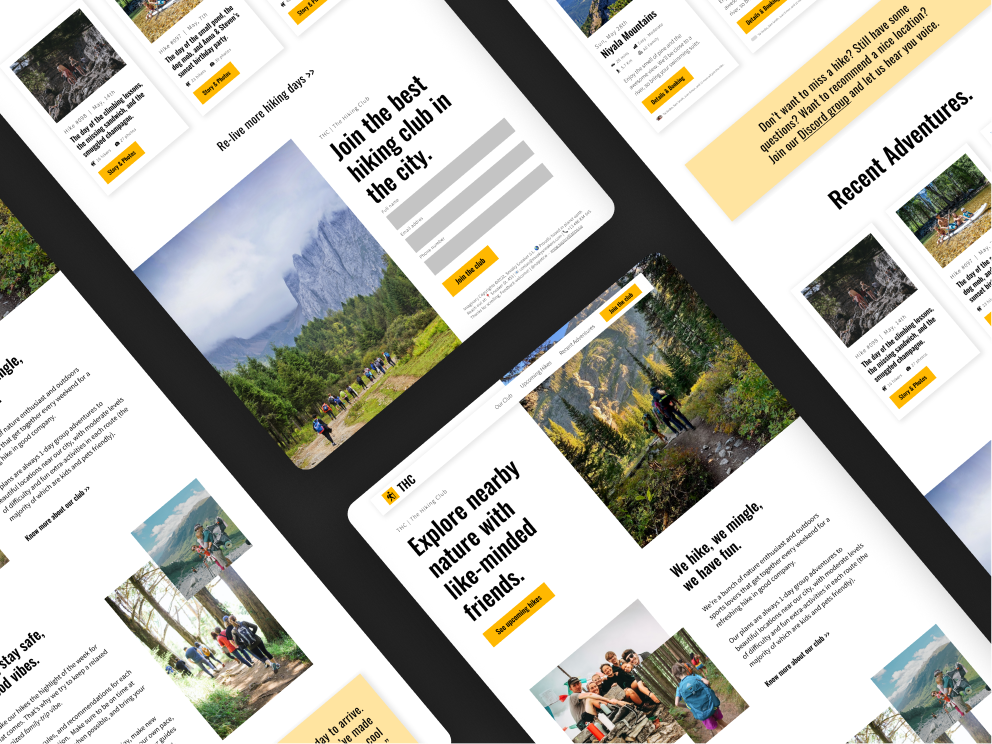 Website mockups