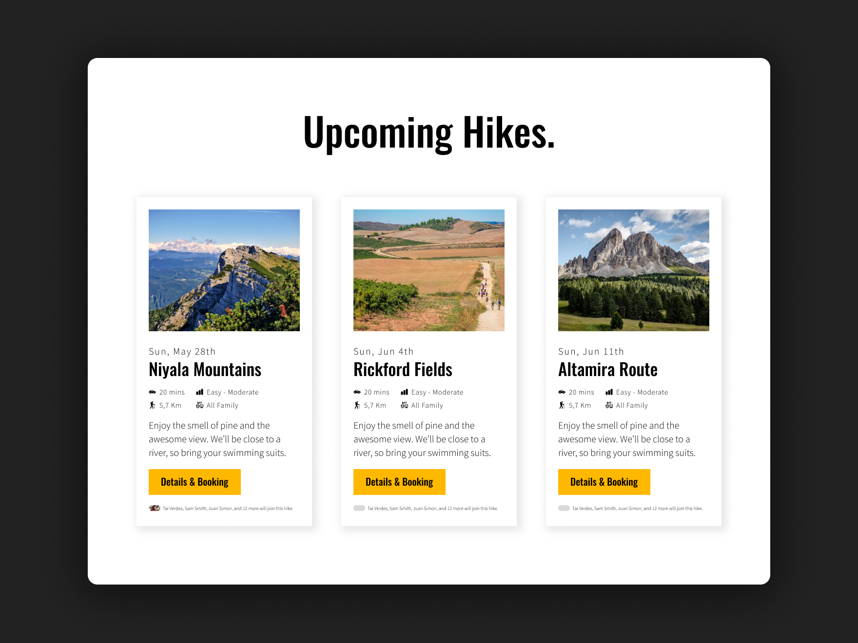 Website mockup
