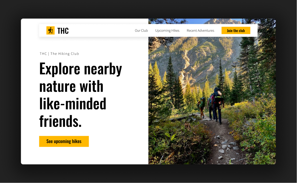 Website mockups